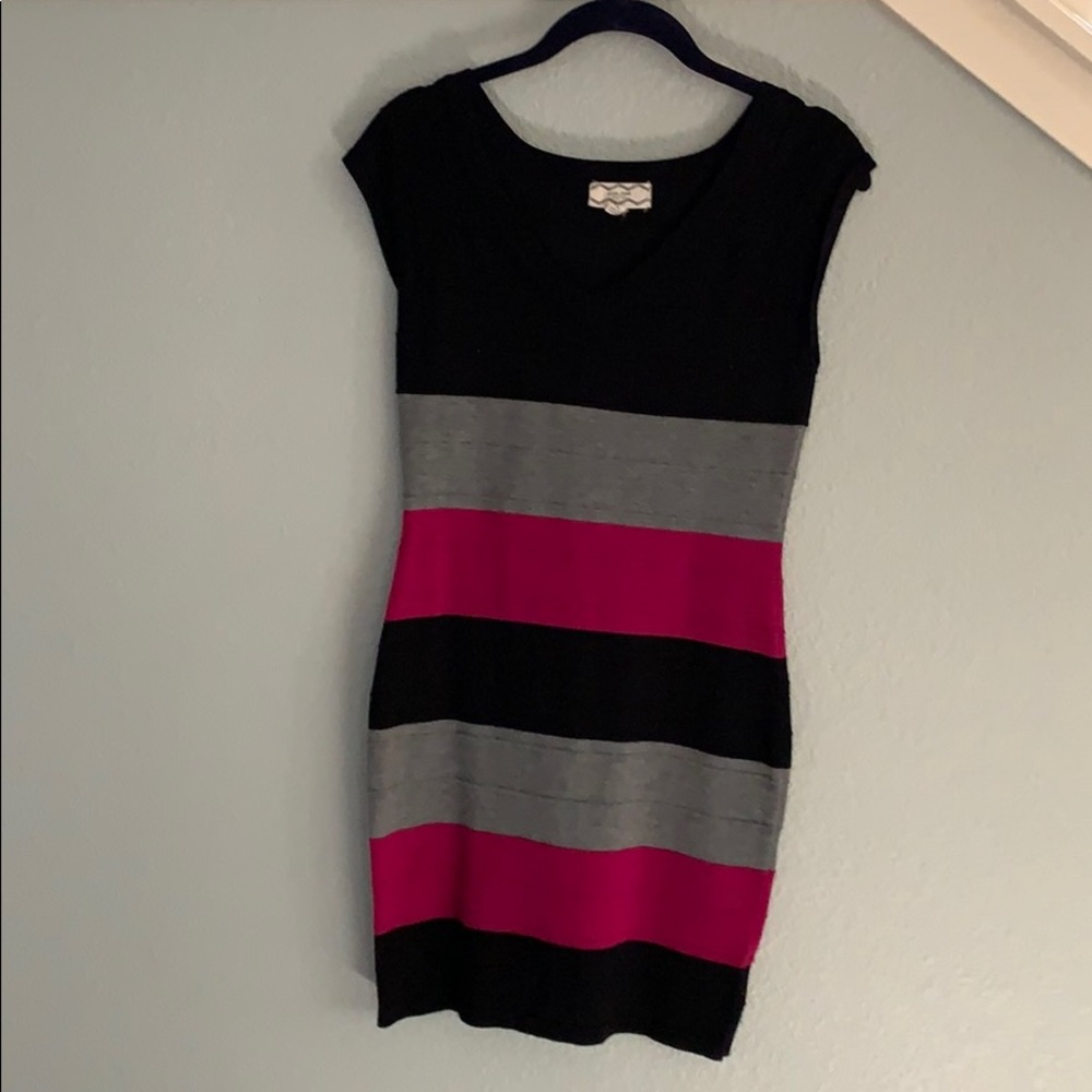 Pink Rose, mini/midi multicolored dress size PM